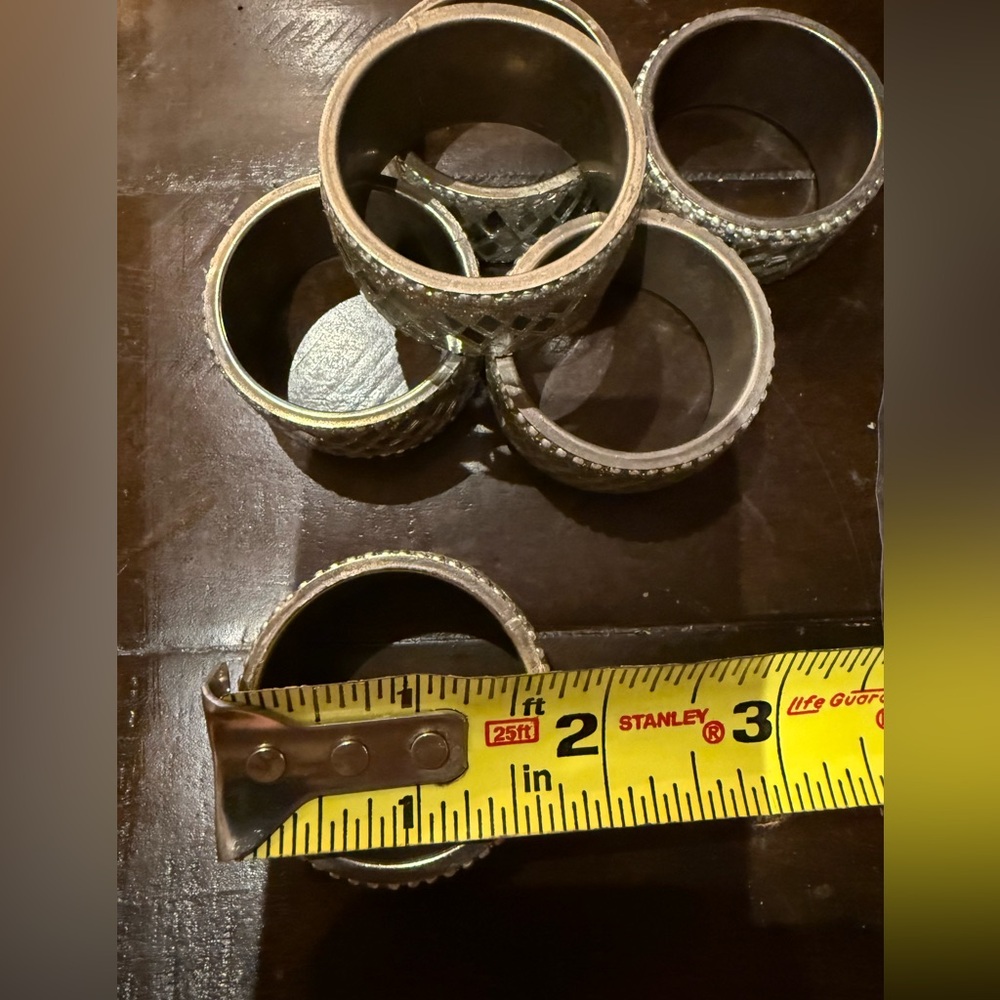 Diamond Mirror - Napkin Rings Set - Picture 5 of 5
